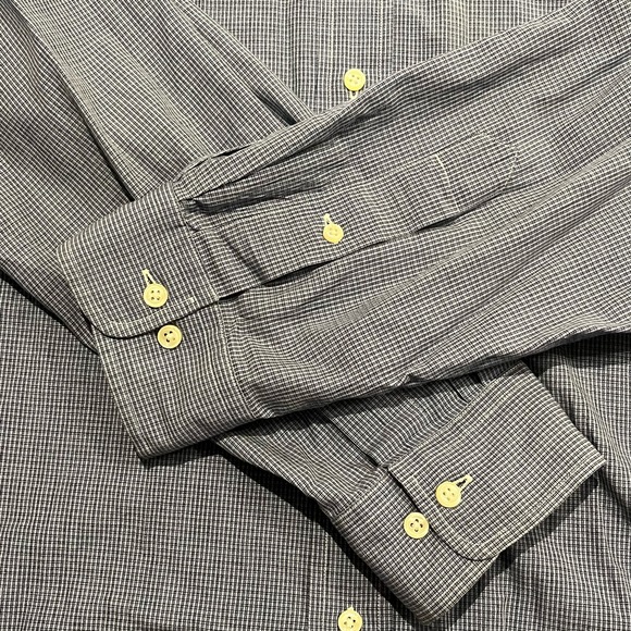 Ralph Lauren men’s Size XL Checkered Button Down Men’s Size 17 Shirt - Picture 4 of 11